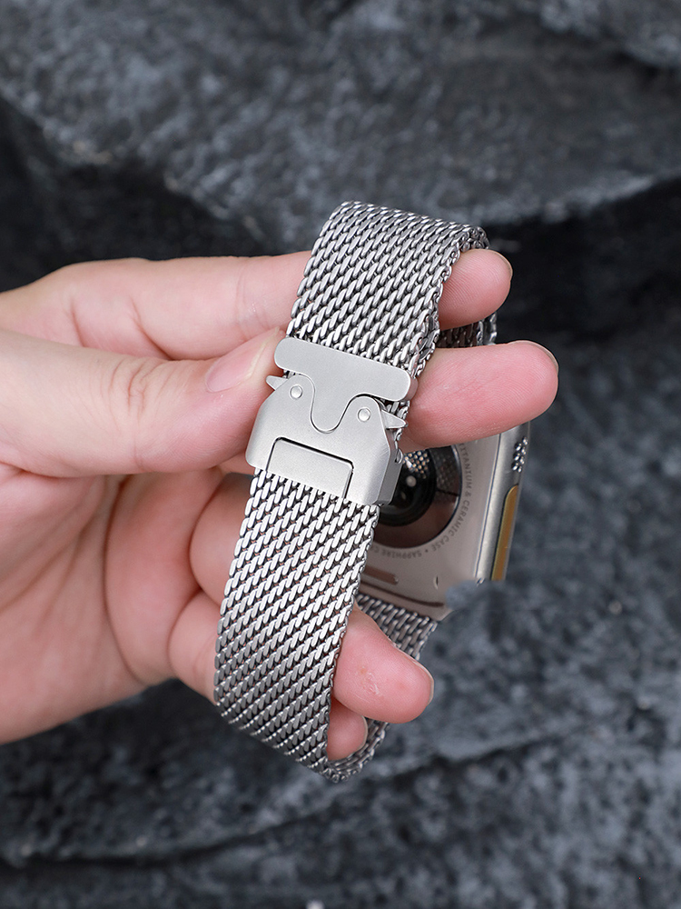 Quick Release_Buckle Milanese Stainless Steel Band