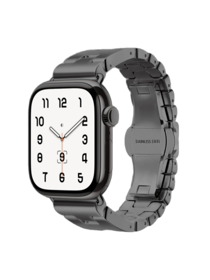 H Frosted Stainless Steel Band