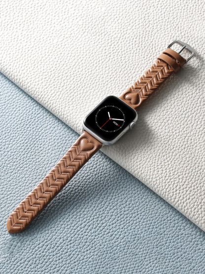 Heart Shaped Texture Leather Band