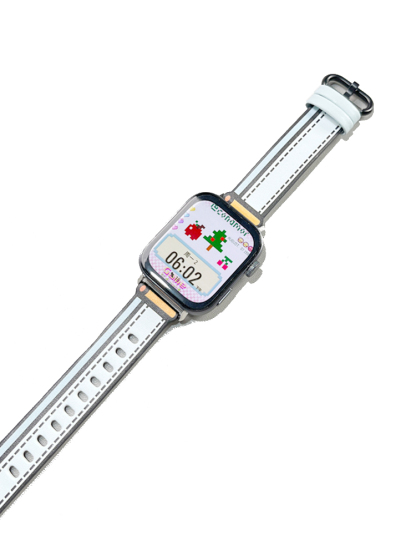 Pixel Comic Style Leather Band