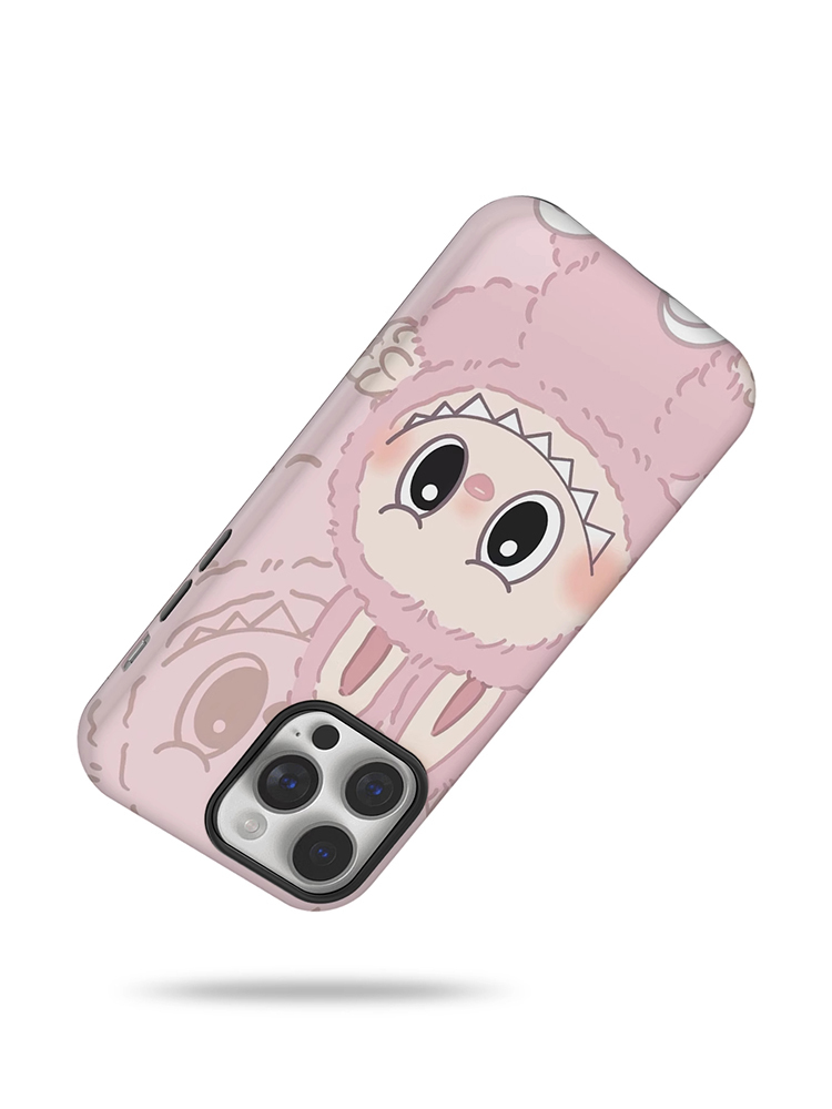 Cute Pink Labubu MagSafe Case