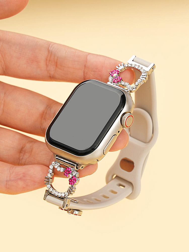 Kitty Bow Silicone Band