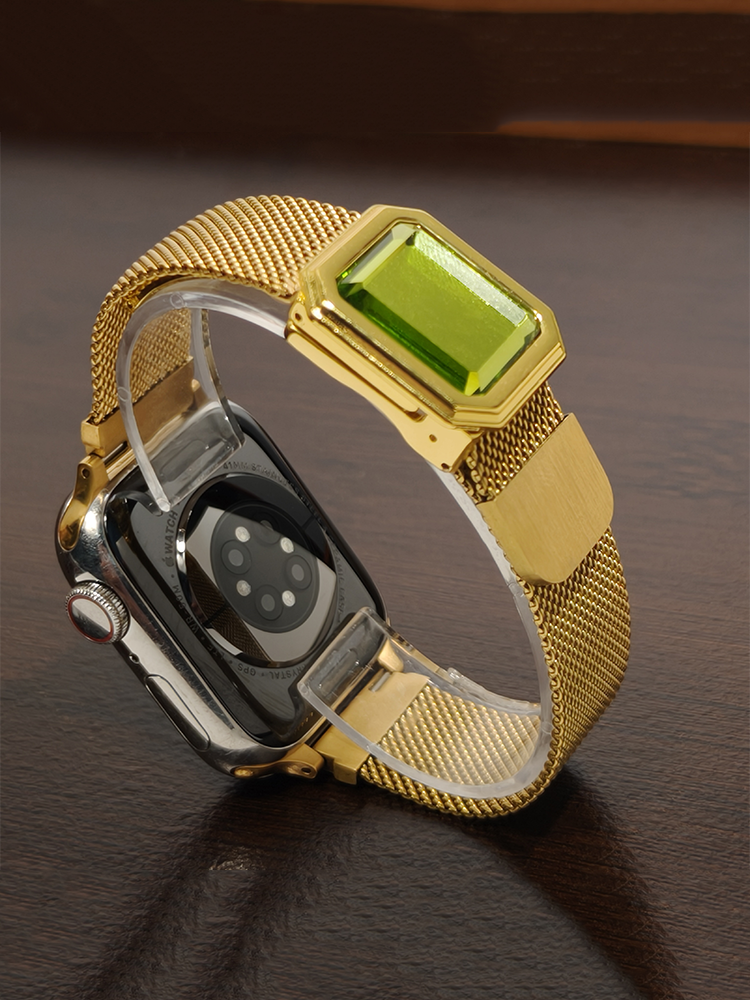 Gemstone Magnetic Buckle Milanese Band
