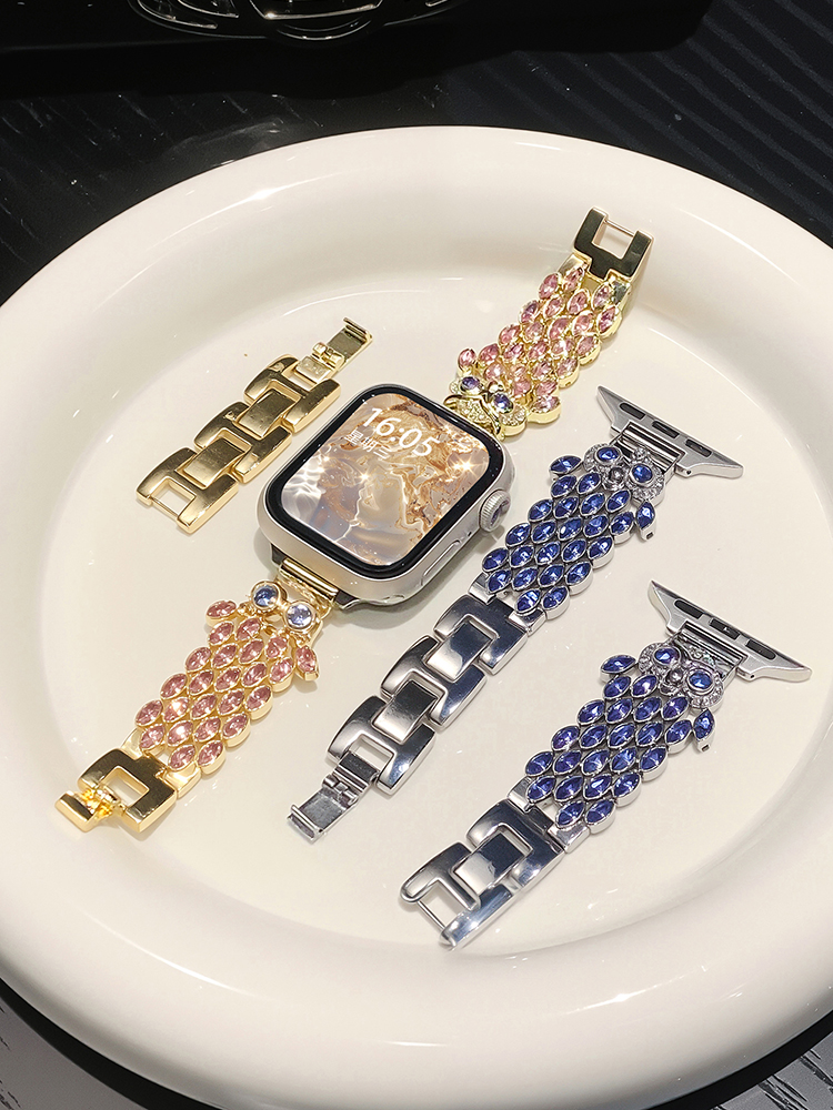 Starry Eyes Owl Feather Stainless Steel Band