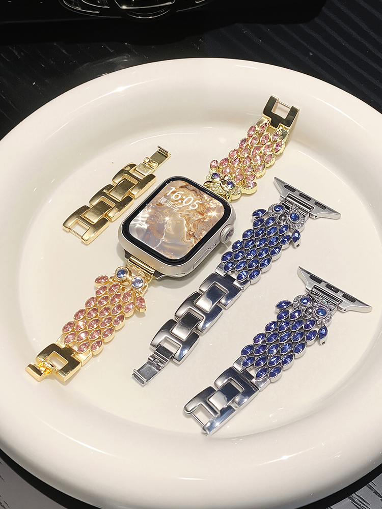 Starry Eyes Owl Feather Stainless Steel Band