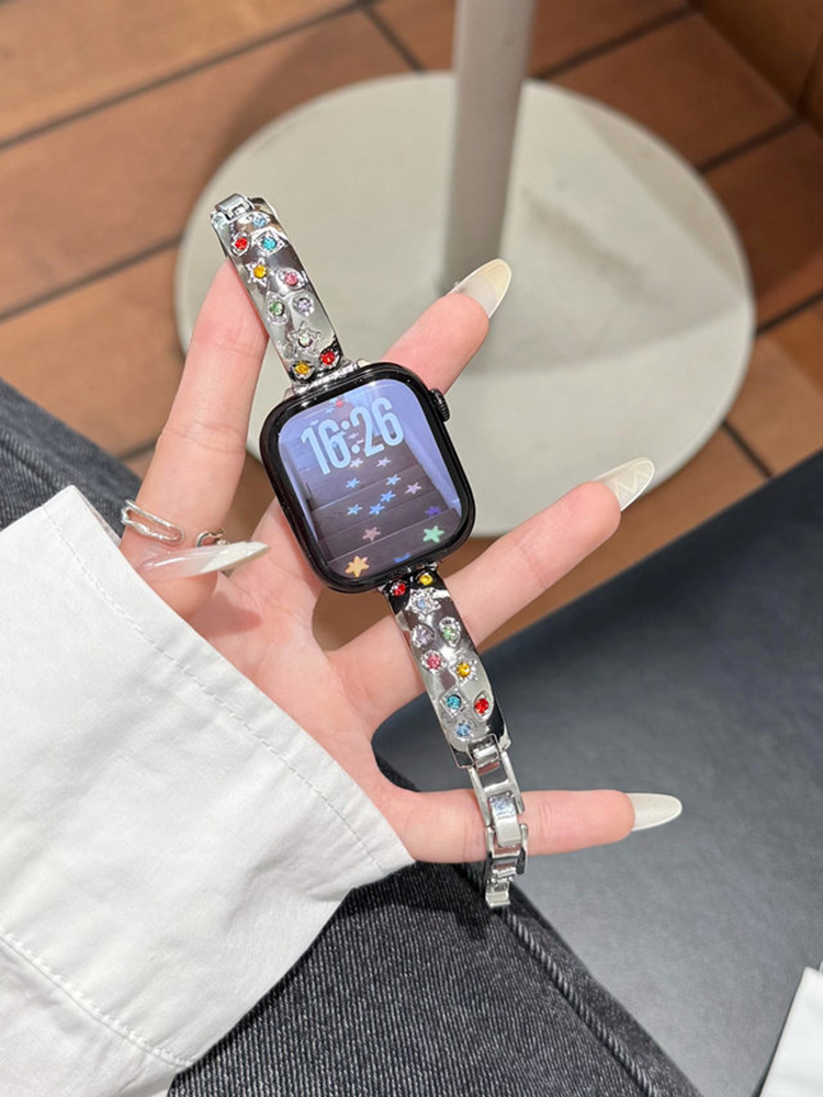 Starburst Fancy Diamonds Metal Band for Apple Watch