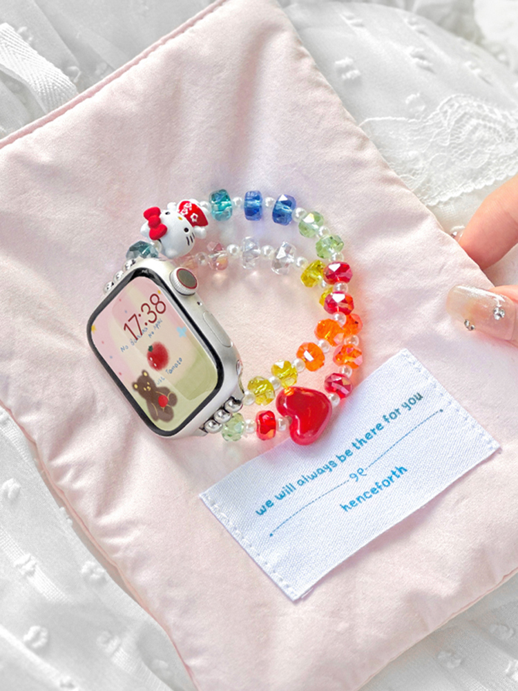 Kitty Colored Resin Beads Band for Apple Watch