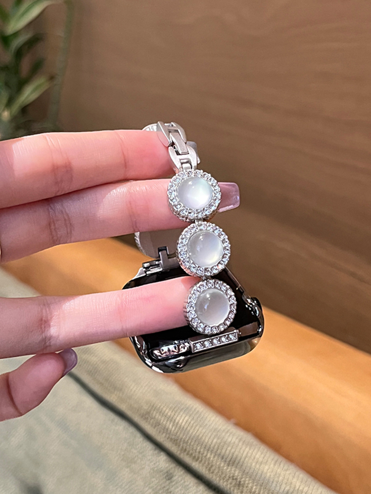 Cat's eye Diamond Metal Band for Apple Watch