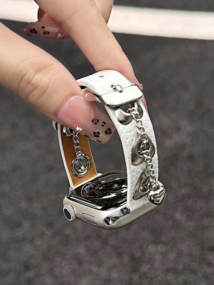 Love Leopard Leather Band for Apple Watch