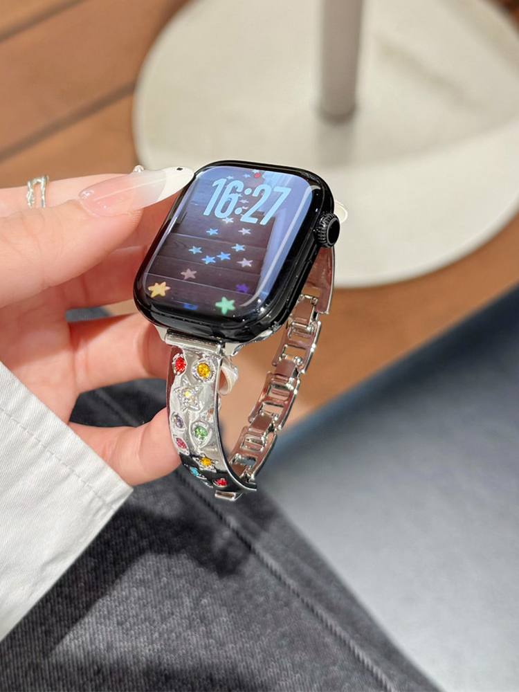 Starburst Fancy Diamonds Metal Band for Apple Watch
