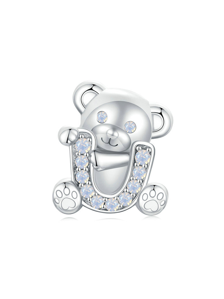 Confession Bear 925 Sterling Silver Beads