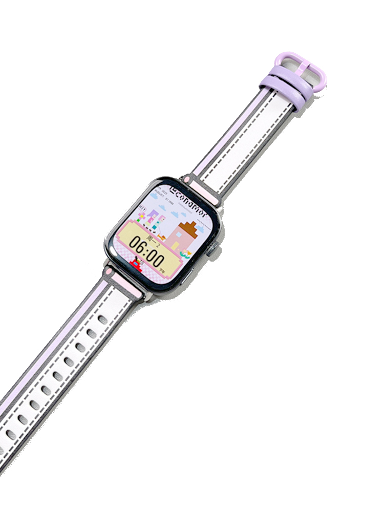 Pixel Comic Style Leather Band