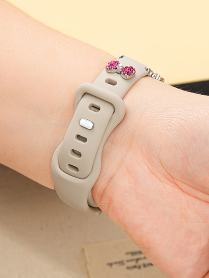 Kitty Bow Silicone Band