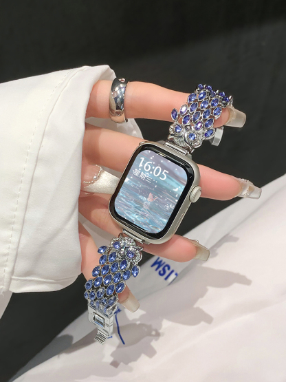 Starry Eyes Owl Feather Stainless Steel Band