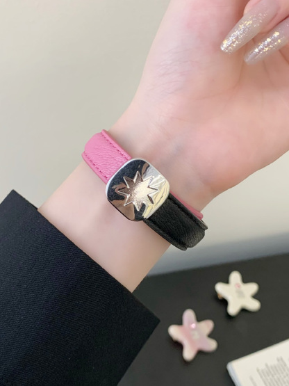 Star Magnetic Buckle Leather Band for Apple Watch
