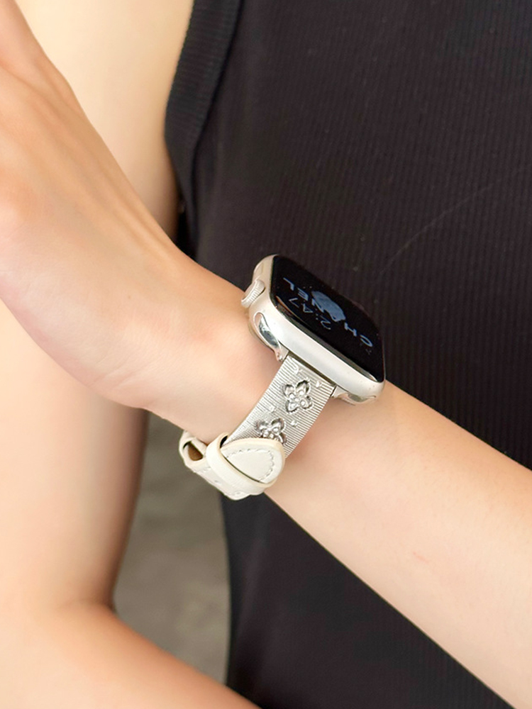 Luxury Clover Leather Band for Apple Watch