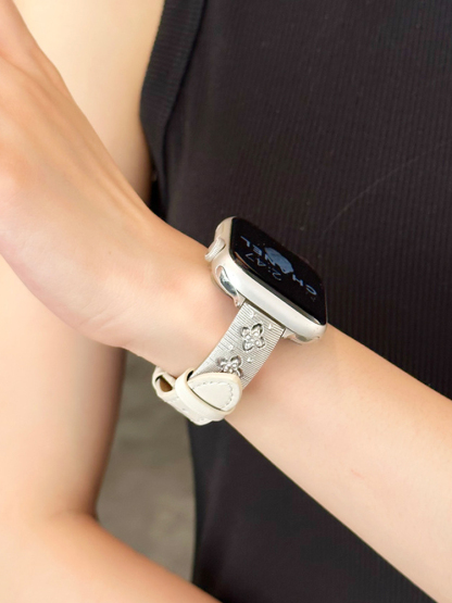 Luxury Clover Leather Band for Apple Watch