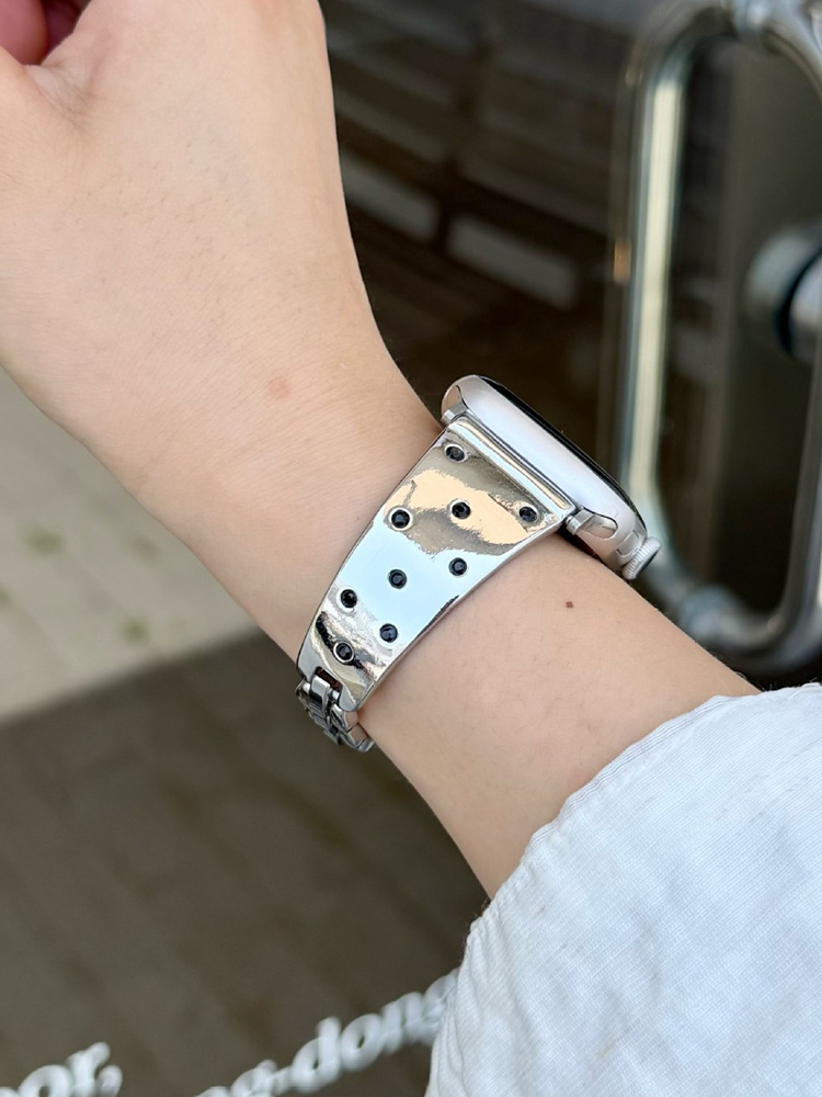 Polka Dots Metal Band for Apple Watch