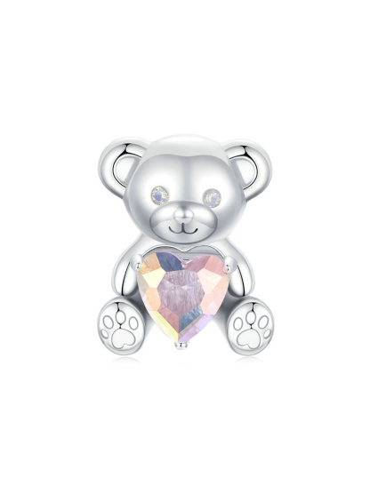 Confession Bear 925 Sterling Silver Beads
