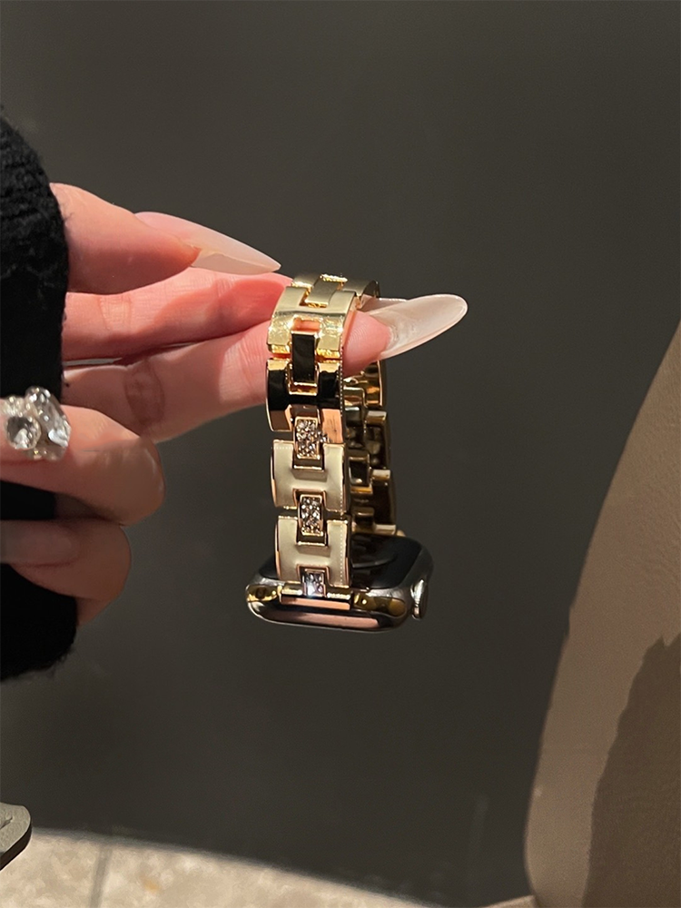 Gorgeous H Chain Stainless Steel Apple Watch Band - Tatanband