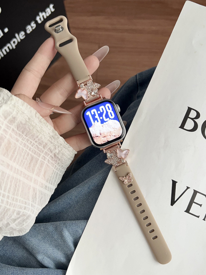 Two Butterflies Silicone Band