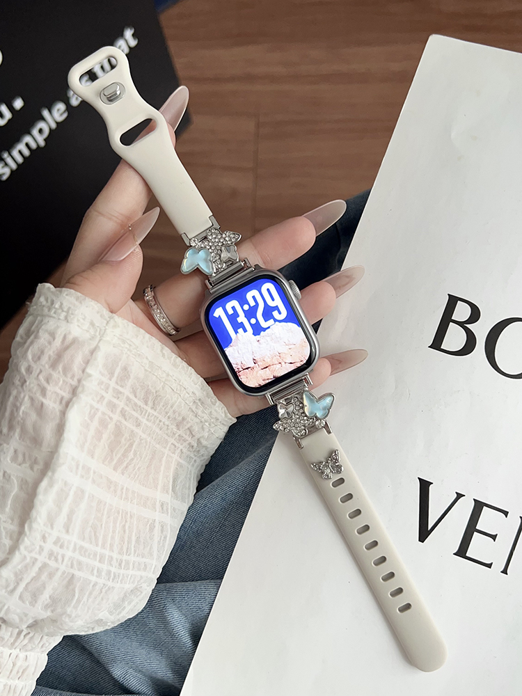 Two Butterflies Silicone Band