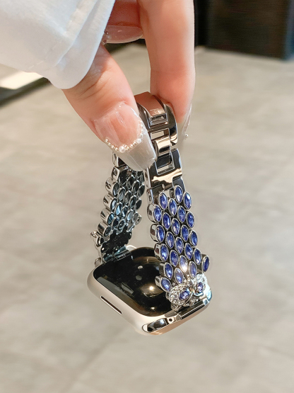 Starry Eyes Owl Feather Stainless Steel Band