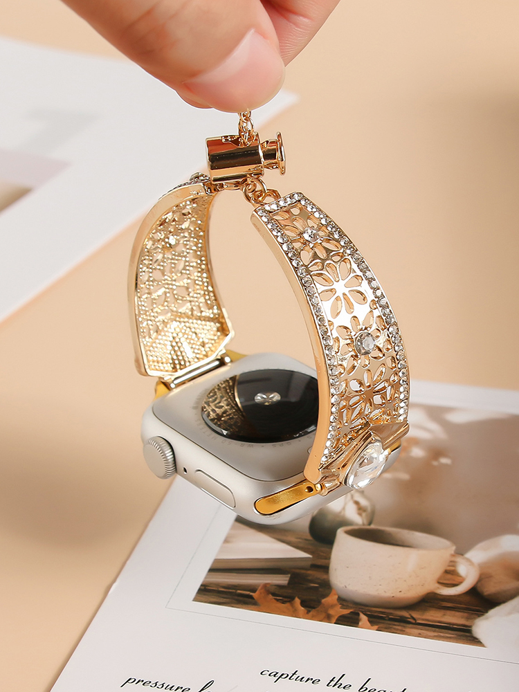 Hollow Eight-Petal Flower Metal Band for Apple Watch