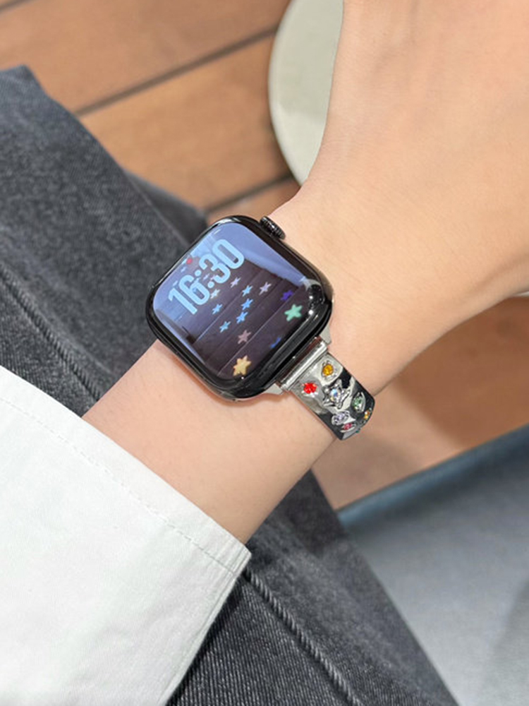Starburst Fancy Diamonds Metal Band for Apple Watch