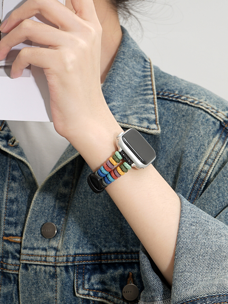 Lava Stone Leather Band