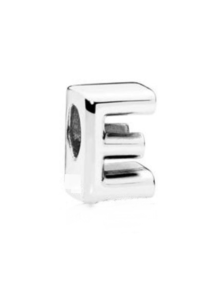 Silver English Capital Letters Alloy Beads