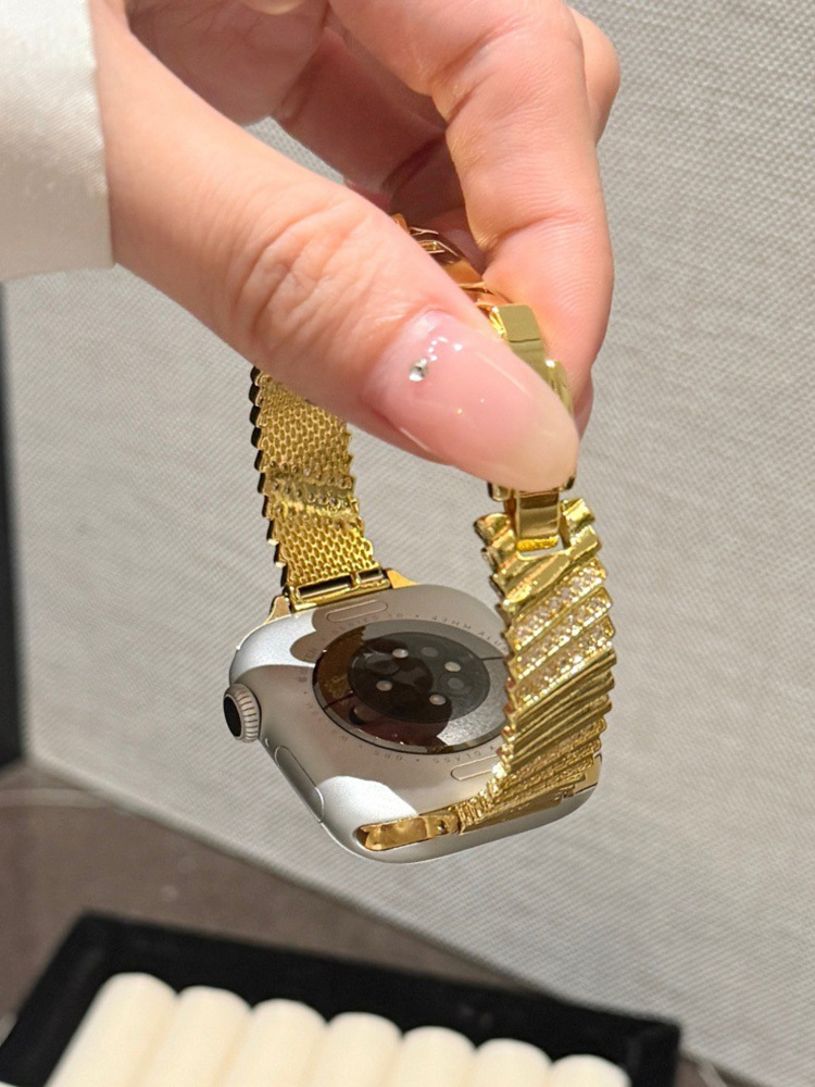 Twill Diamonds Metal Band for Apple Watch