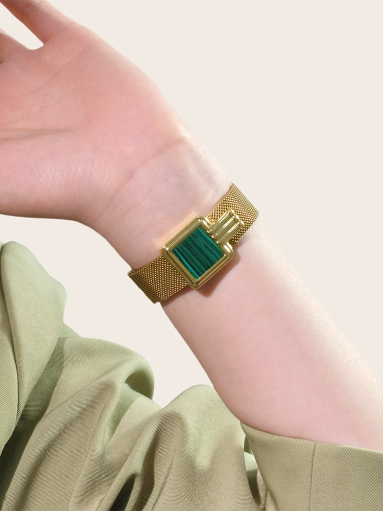 Gemstone Magnetic Buckle Milanese Band