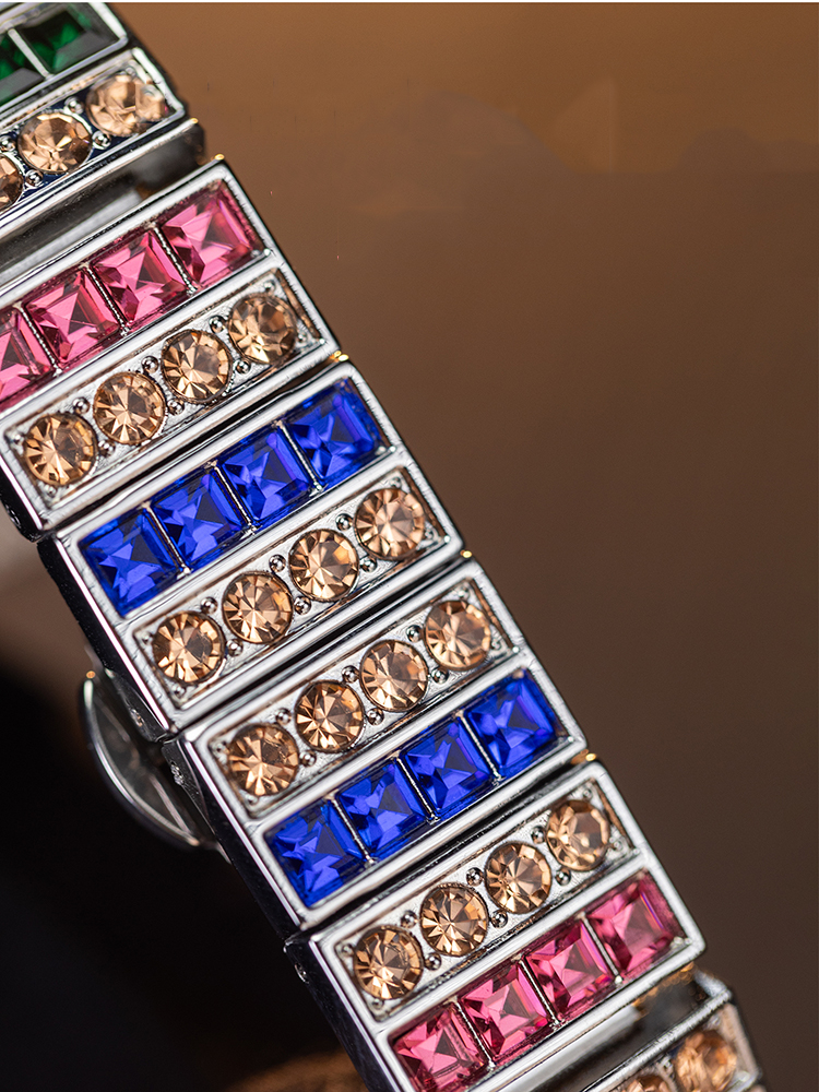 Starry Sky Colored Diamond Stainless Steel Band