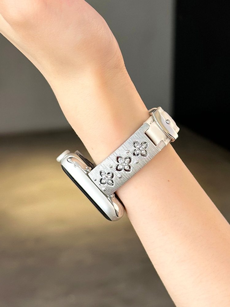 Luxury Clover Leather Band for Apple Watch