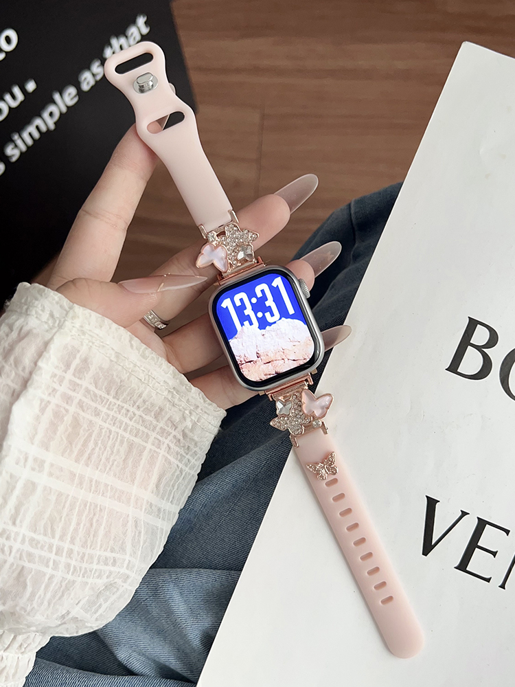 Two Butterflies Silicone Band