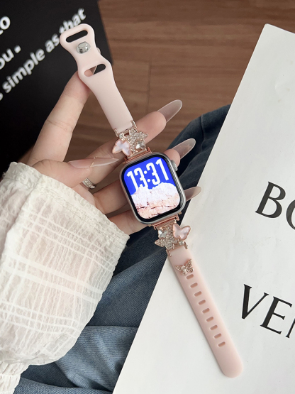 Two Butterflies Silicone Band