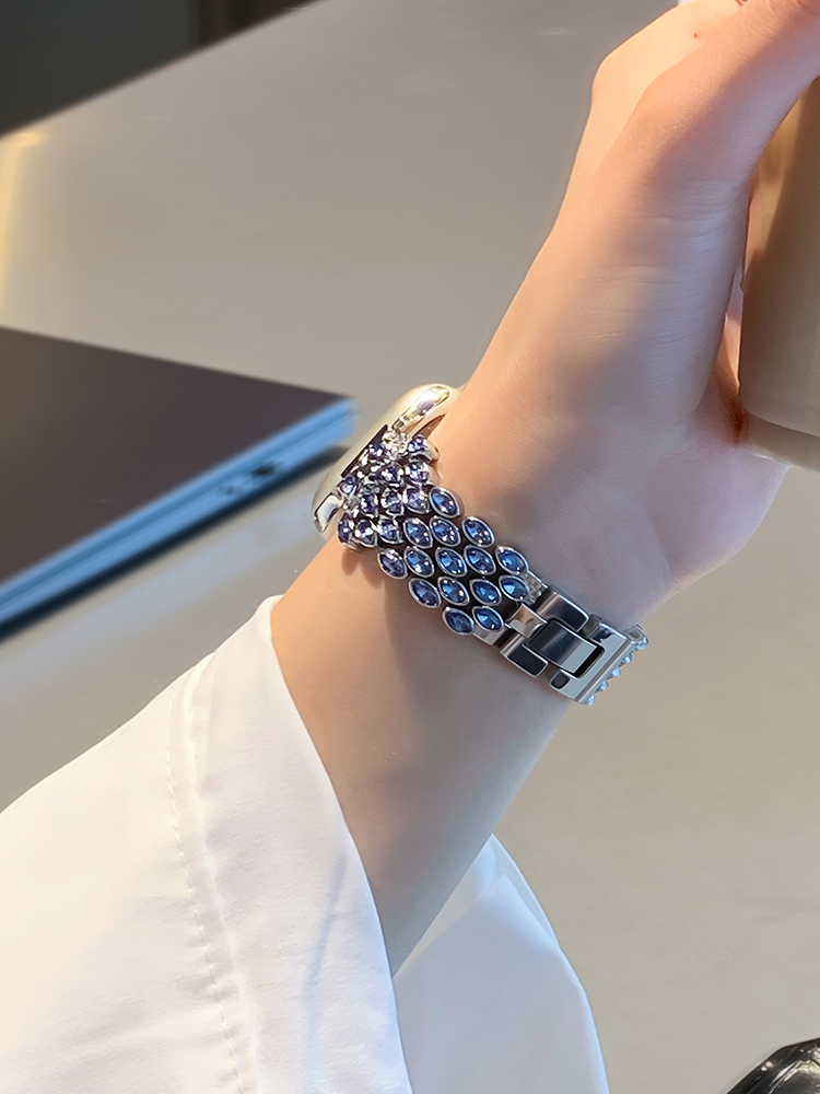 Starry Eyes Owl Feather Stainless Steel Band