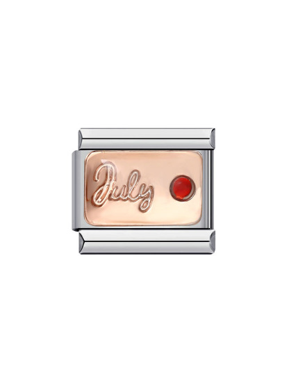 Month Birthday Birthstone Rose Gold Modular Charm