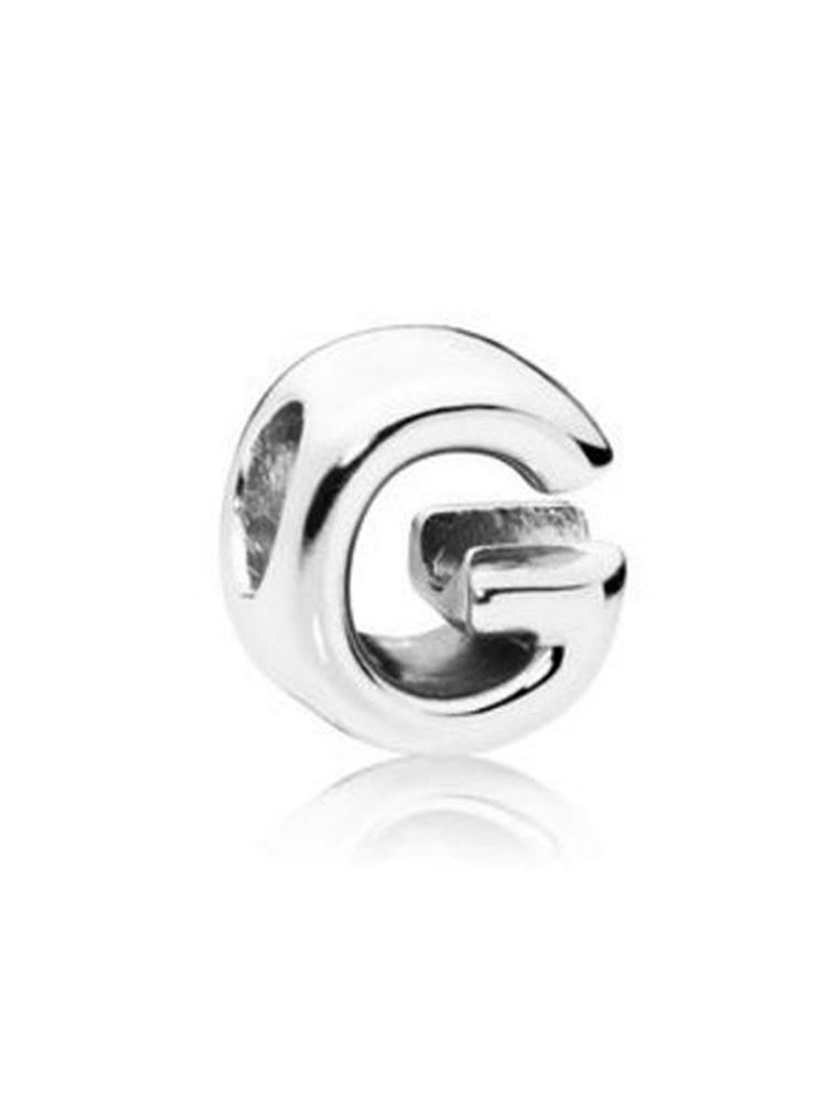 Silver English Capital Letters Alloy Beads - Tatanband