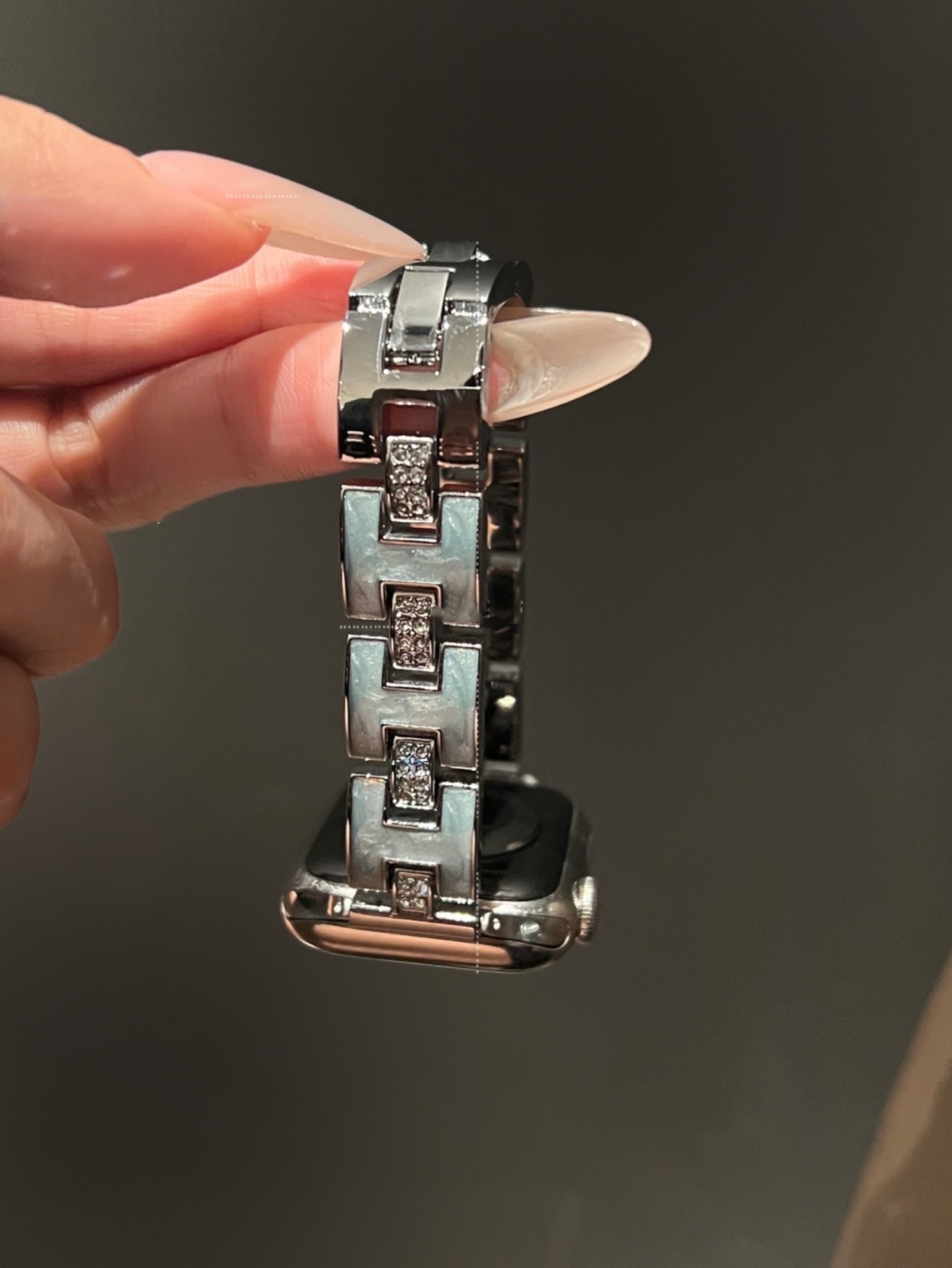 Gorgeous H Chain Stainless Steel Band