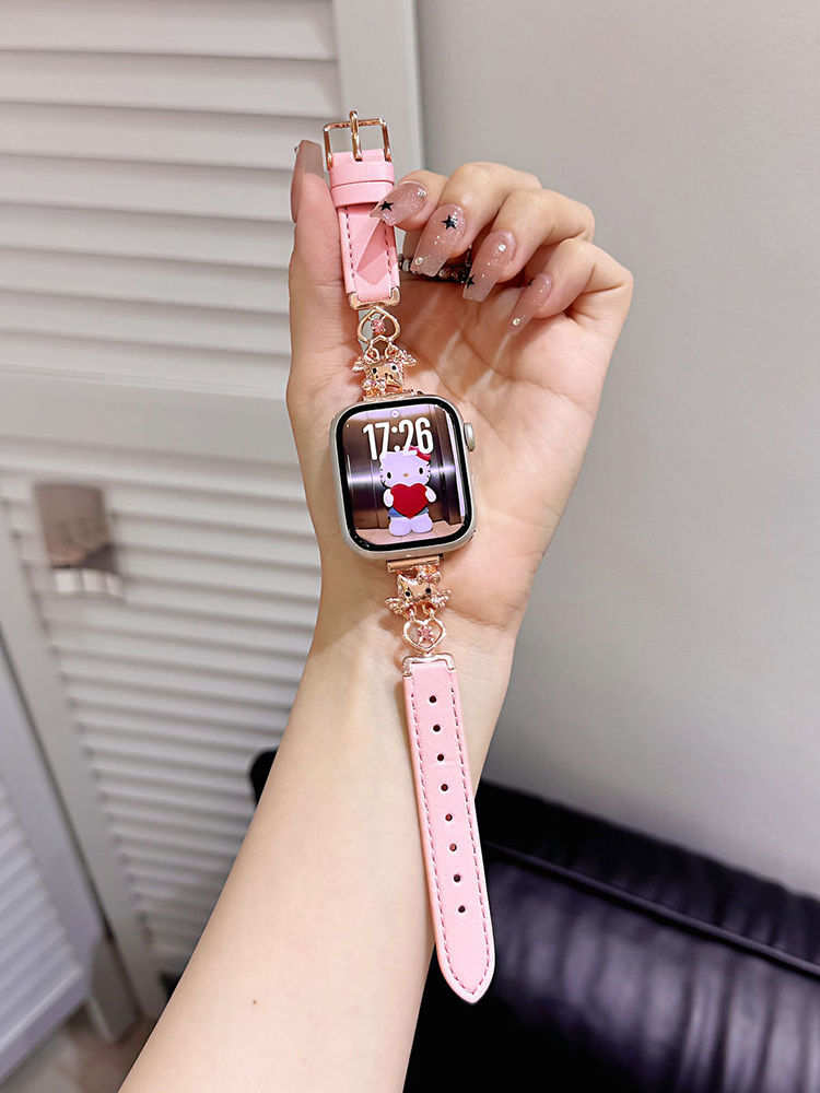 Angel Kitty Leather Band