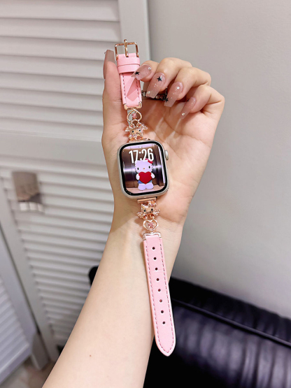 Angel Kitty Leather Band