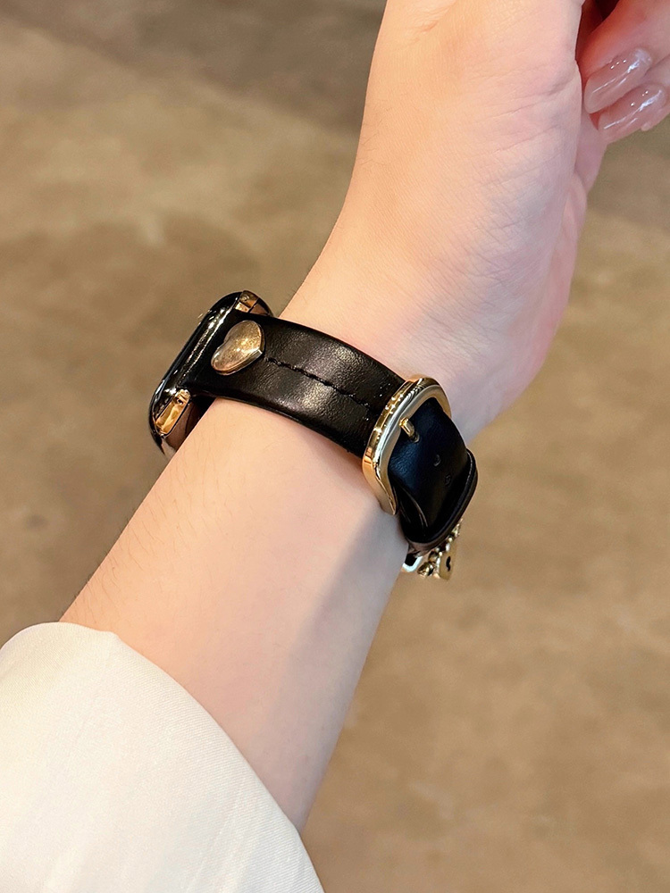 Angel Love Lock Leather Band for Apple Watch