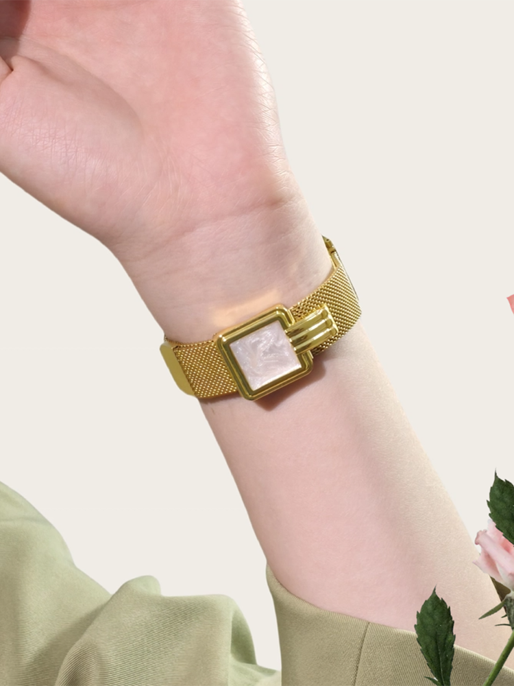 Gemstone Magnetic Buckle Milanese Band