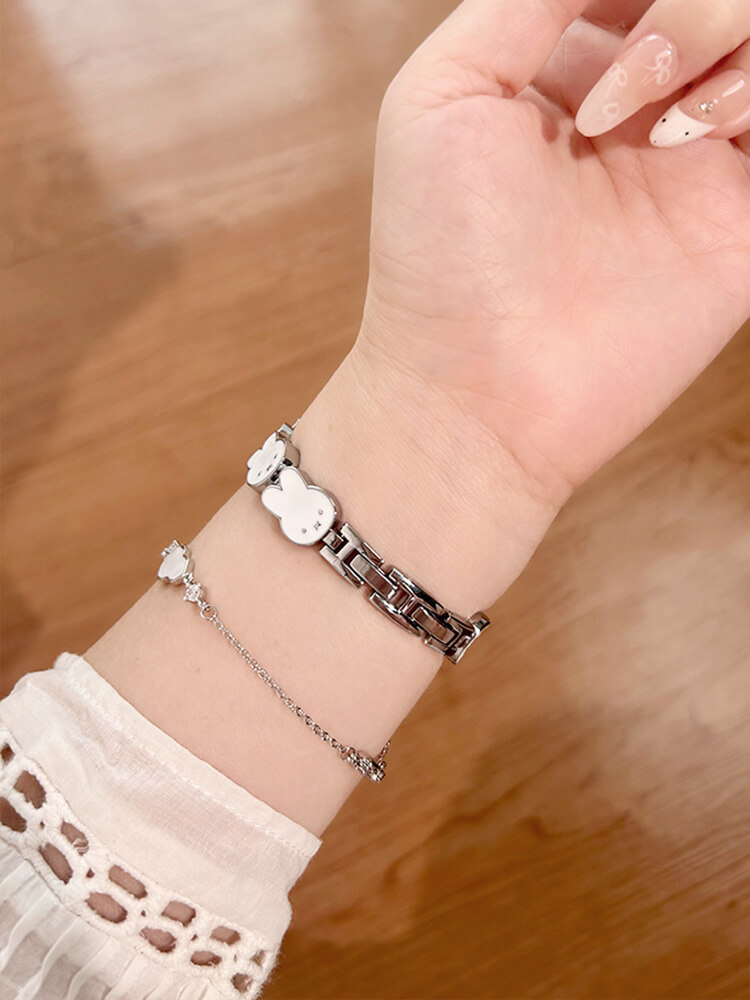 Cute Bunny Stainless Steel Band for Apple Watch