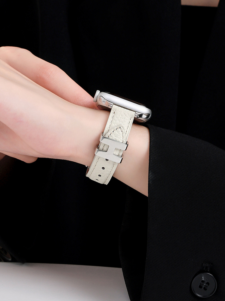 H Ring Leather Band for Apple Watch