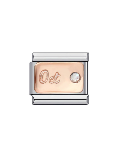 Month Birthday Birthstone Rose Gold Modular Charm