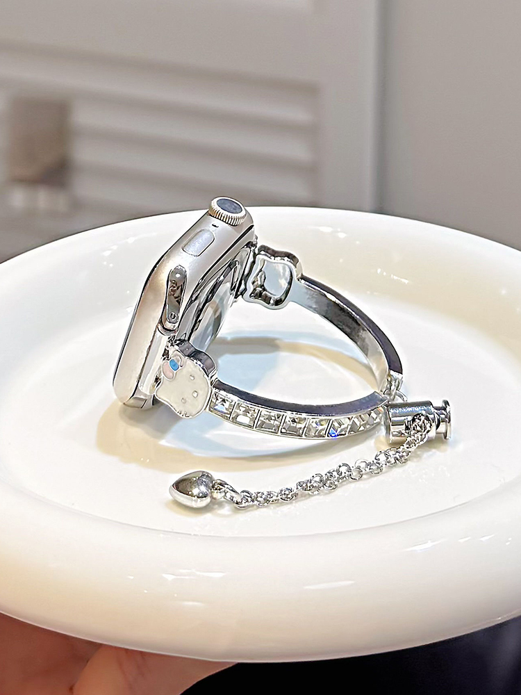 Color Zircon Kitty Metal Band for Apple Watch