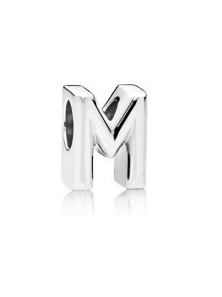 Silver English Capital Letters Alloy Beads - Tatanband